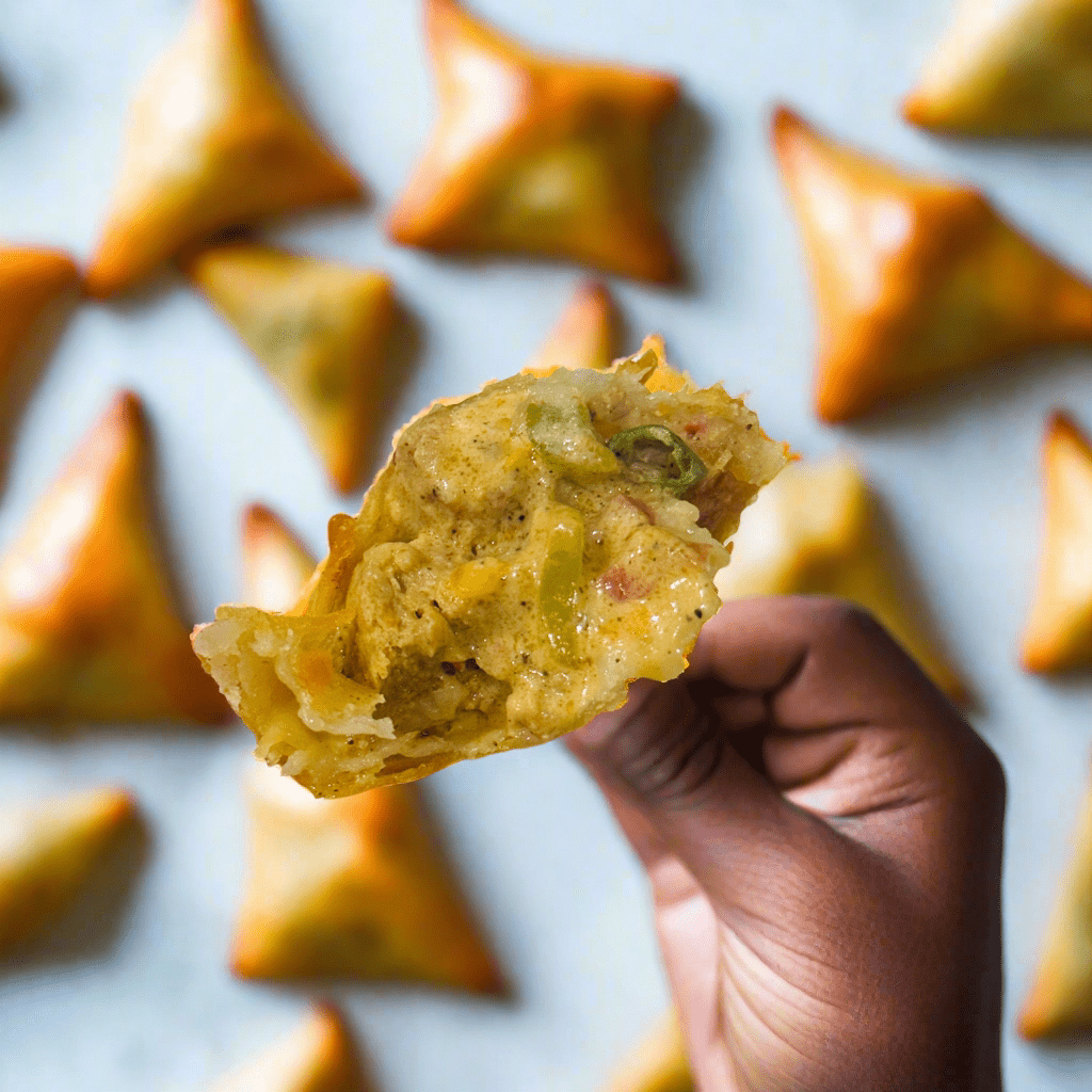 Malai Boti samosa - Divine Co.