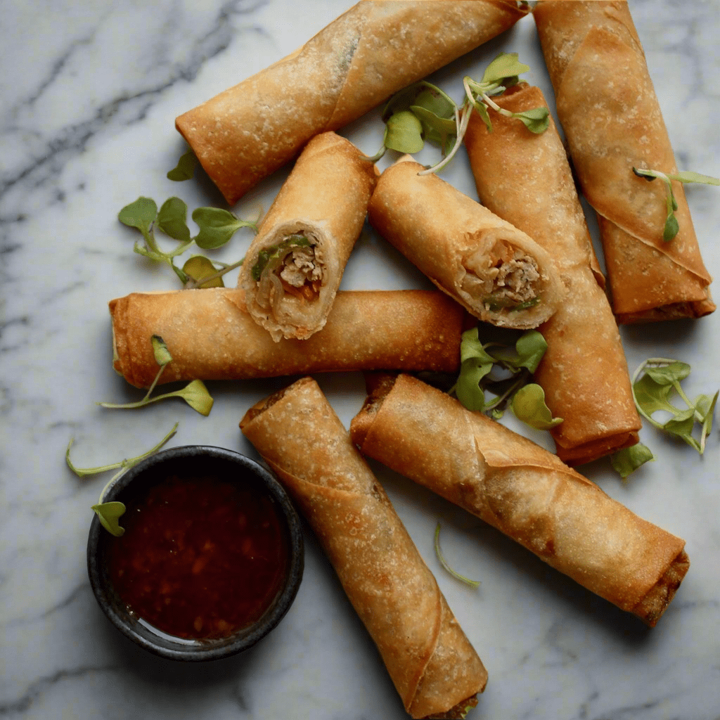 Chicken vegetable rolls - Spring rolls - Divine Co.