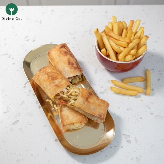 Chicken spaghetti rolls