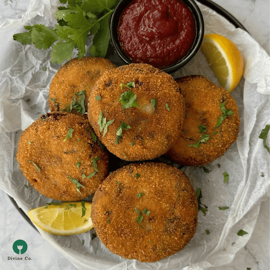 Frozen chicken potato cheese cutlets – crispy outside with creamy potato, chicken filling